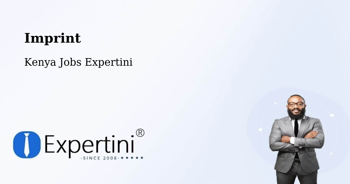 Imprint – Kapenguria - Kenya Jobs Expertini