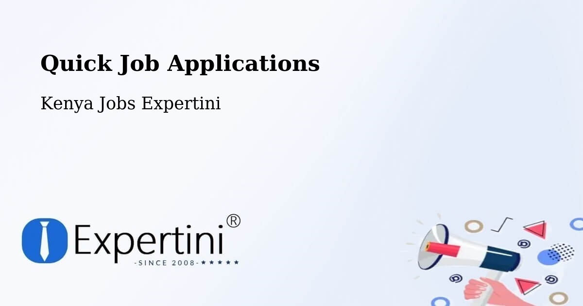 Quick Apply Feature – Kapenguria - Kenya Jobs Expertini